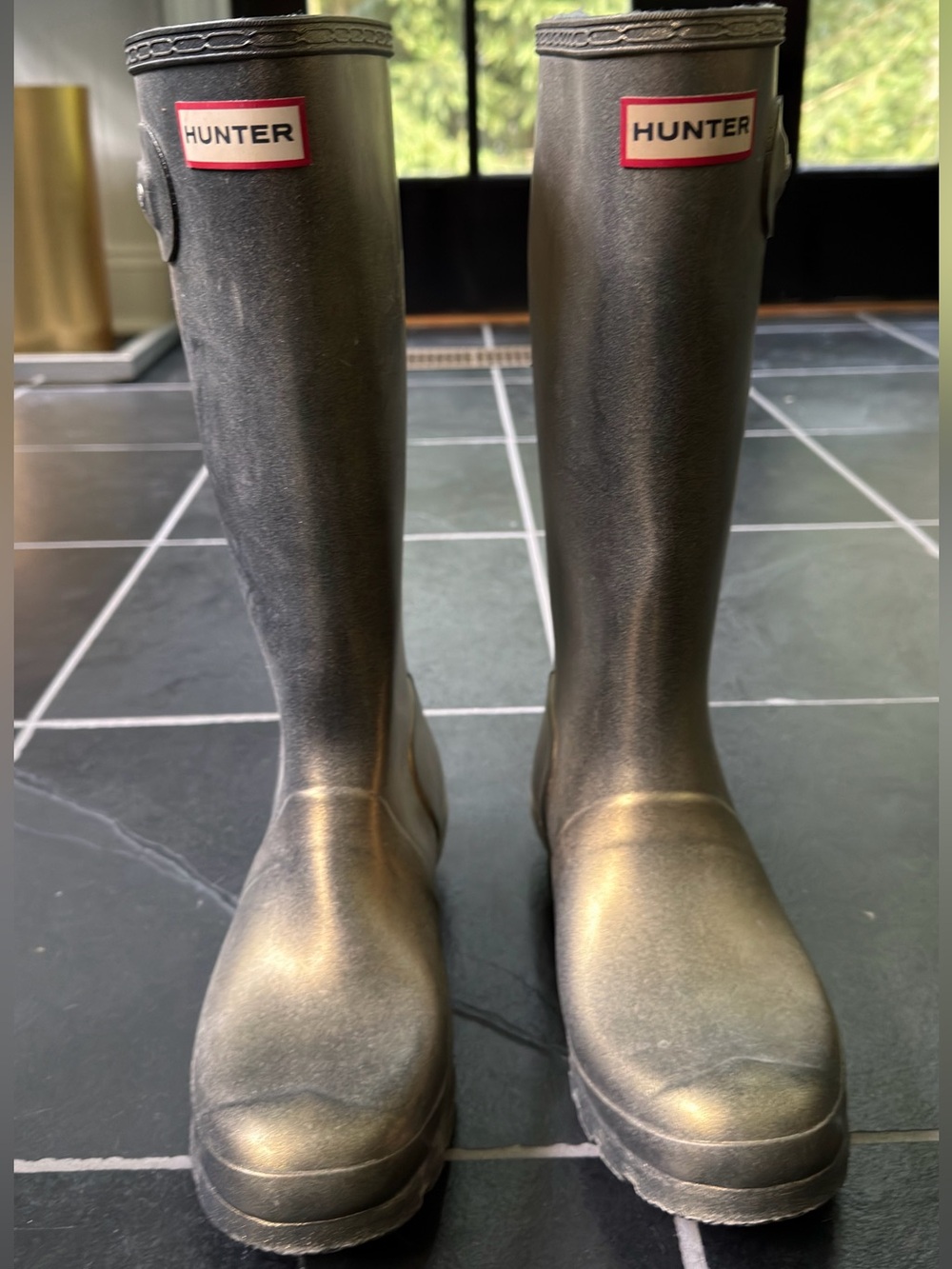 Hunter Original Tall Boots - Gold and Bronze
